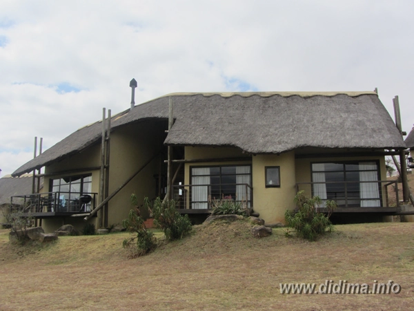 Exterior of a four-sleeper two-bedroom self-catering chalet at Didima Camp